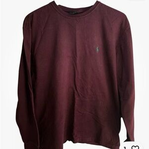 Ralph Lauren Burgundy Long Sleeve Shirt Medium